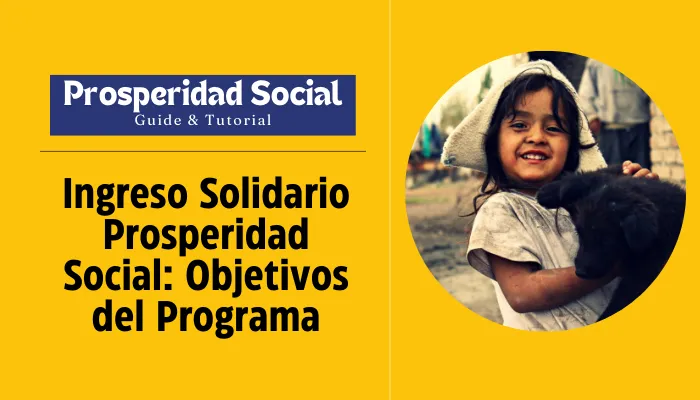 Ingreso Solidario Prosperidad Social: Objetivos del Programa