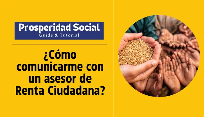 ¿Cómo comunicarme con un asesor de Renta Ciudadana?